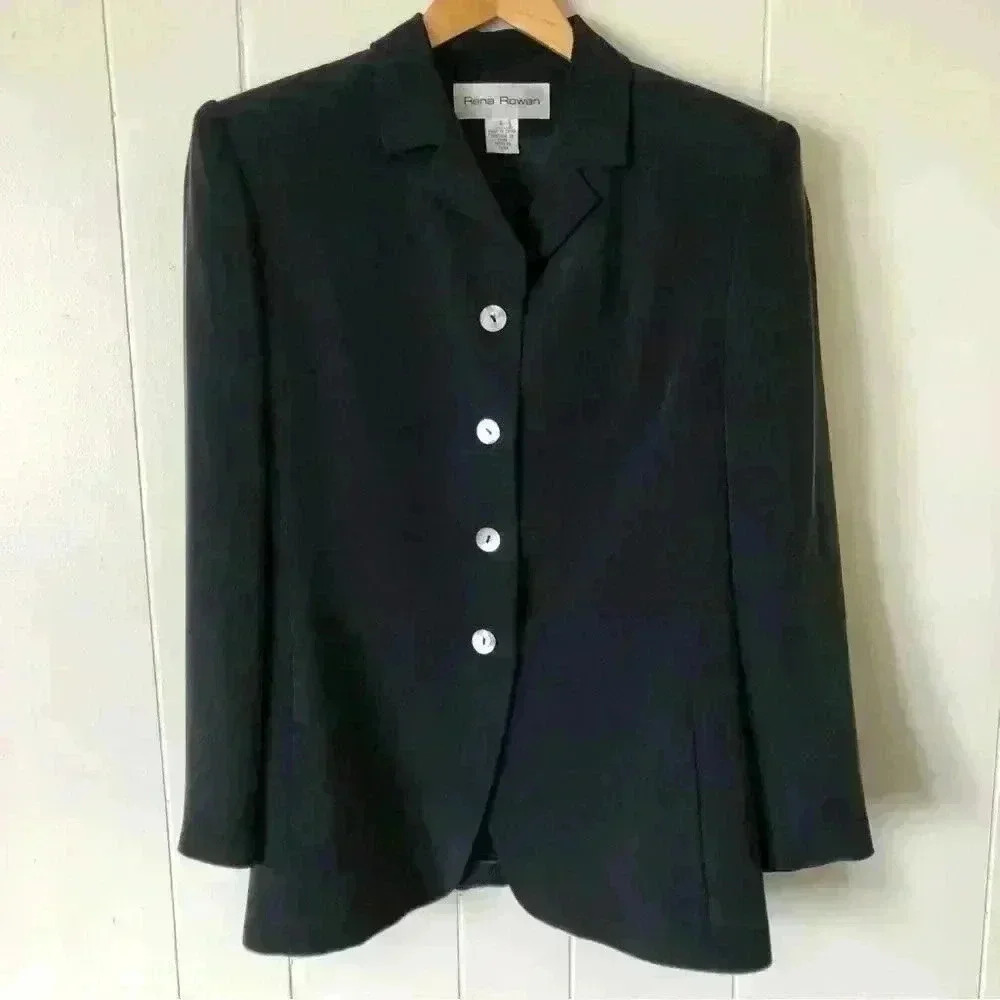 Rena Rowan Silk Blazer Size 6